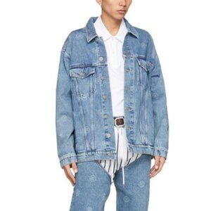 BNWT AW21 MARTINE ROSE LOGO DENIM JACKET M